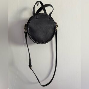 FREE PEOPLE | Black Round Crossbody Bag
